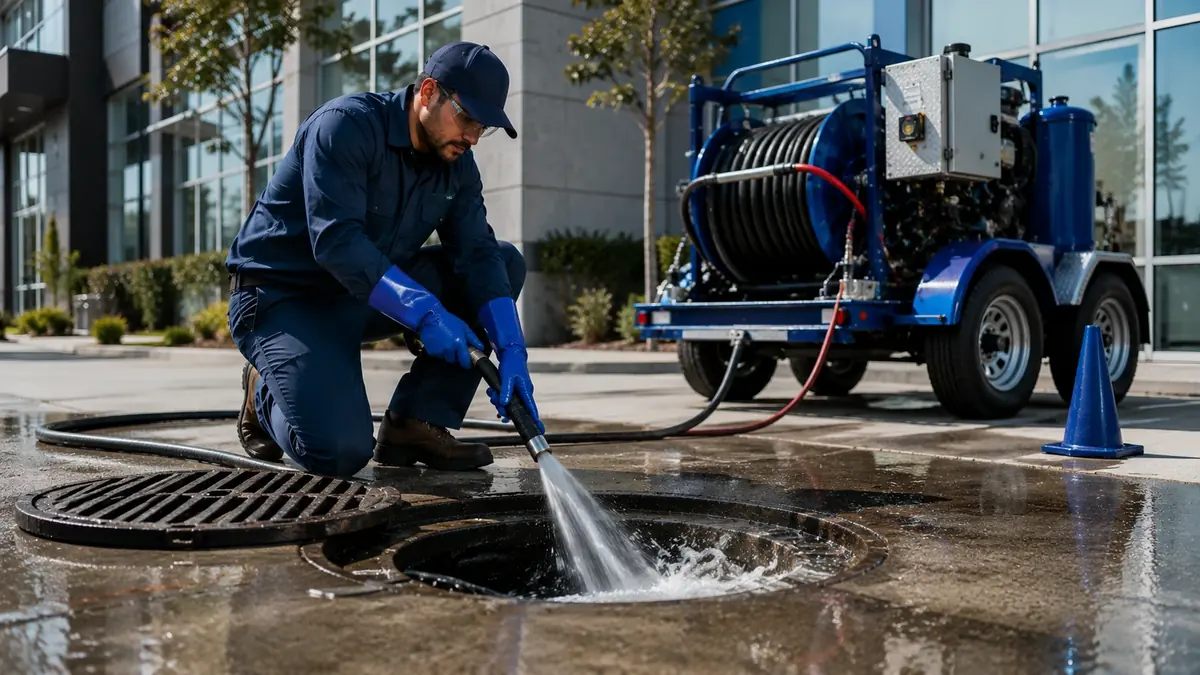 Commercial Hydro Jet Drain Cleaning in West Sacramento