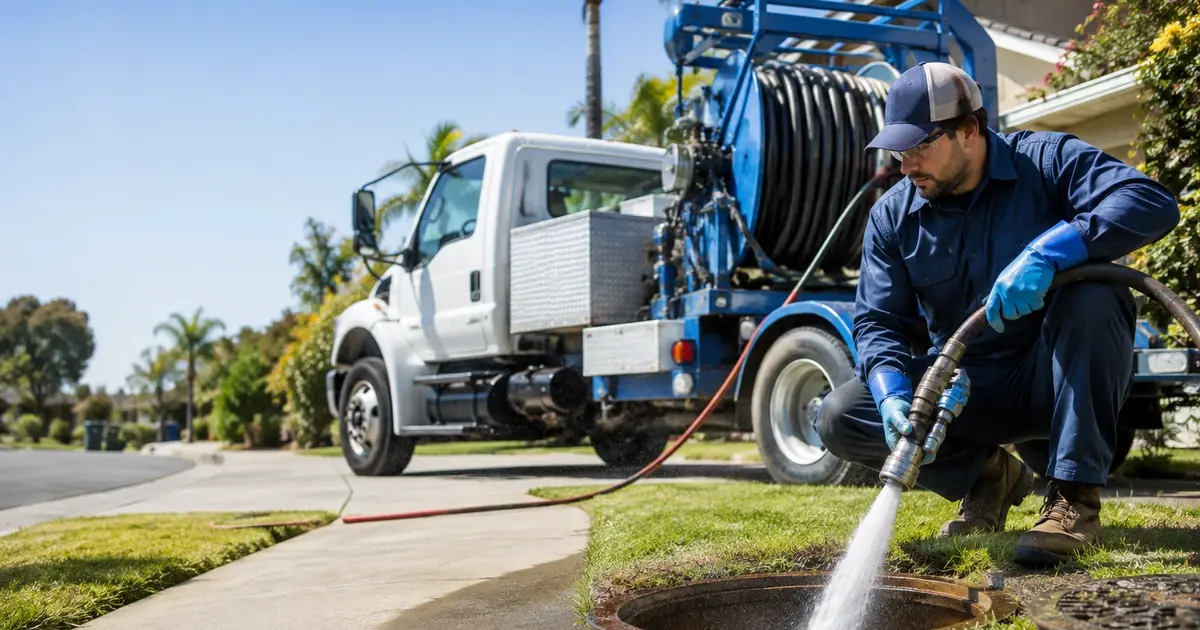 Hydro jet sewer cleaning West Sacramento