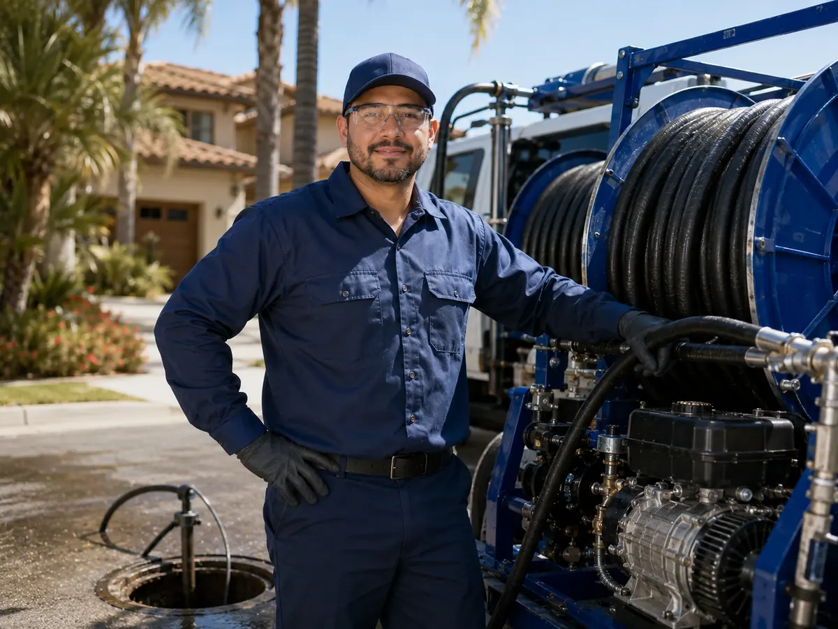 Hydro jet sewer cleaning in West Sacramento