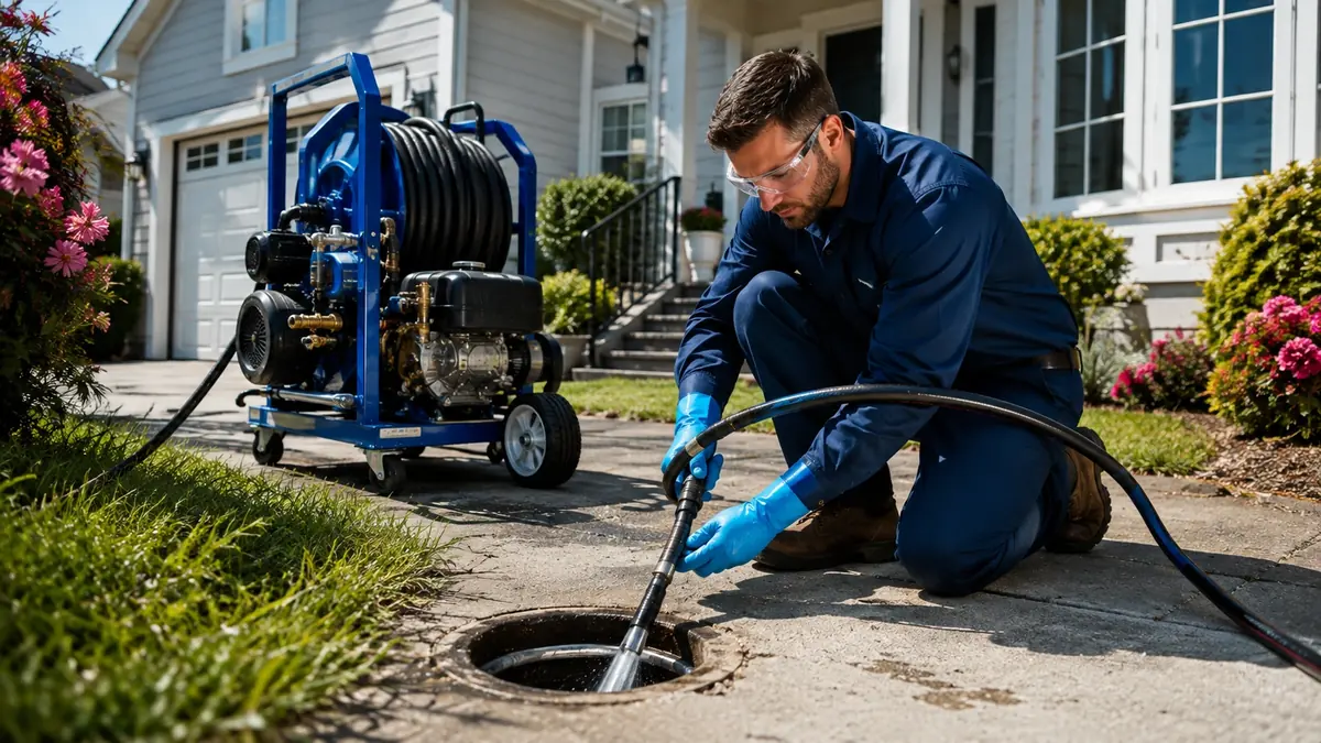Residential Hydro Jet Drain Cleaning in West Sacramento