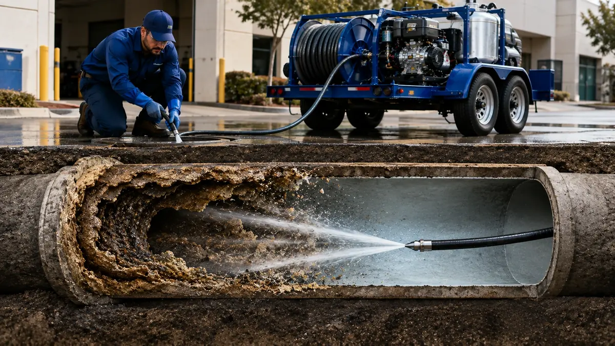 Sewer Pipe Descaling in West Sacramento